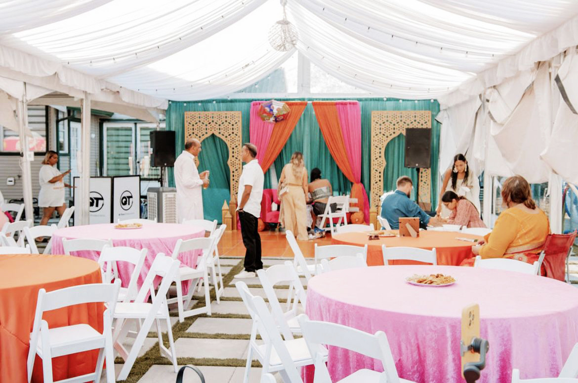 Backyard wedding at the green village farm in aldergrove